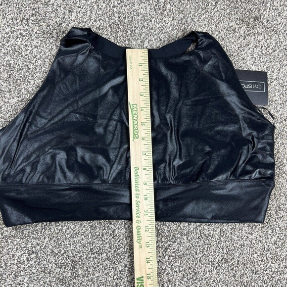 DYI Sports Bra Women’s Size 1X Black Define Your Inspiration‎ Shimmer Stretch - Picture 6 of 7
